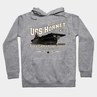 USS HORNET CV-12 aircraft carrier veterans Hoodie